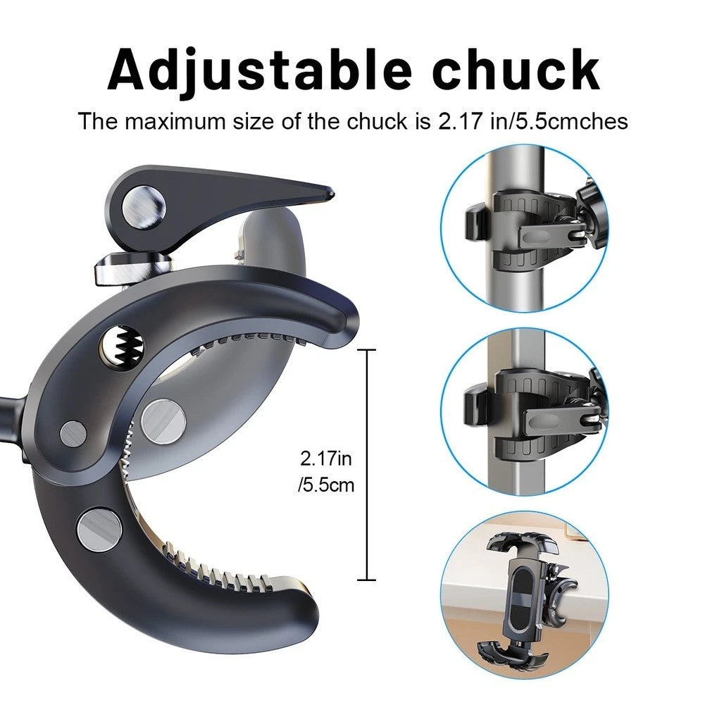 Phone Holder for Kayak Sailboat Yacht Fishing Boats with Non-Slip Arms