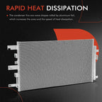 A/C Condenser with Drier for Chevy Tahoe Suburban Cadillac Escalade (2000–2014)
