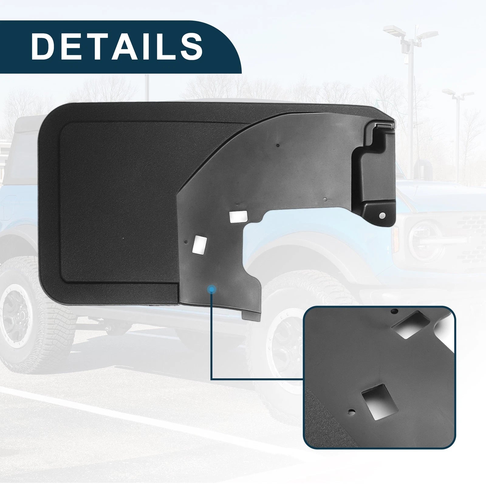Mud Flap Splash Guard for Ford Bronco (2021–2024)
