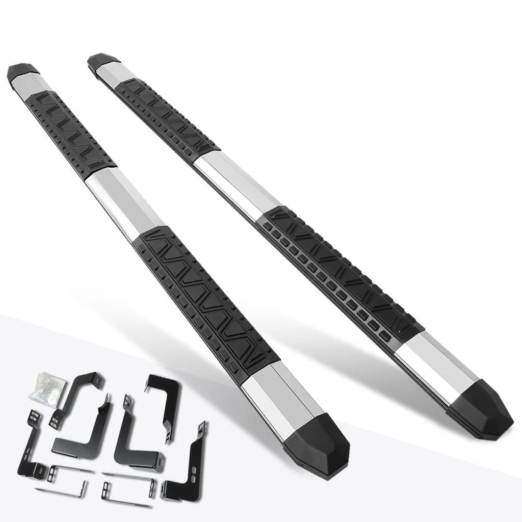 Set of 2 Aluminum 5" Side Step Nerf Bars for Silverado/Sierra (2007–2019)