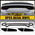 Smoke Tail Light PreCut Overlay Vinyl for Charger (2015–2023)