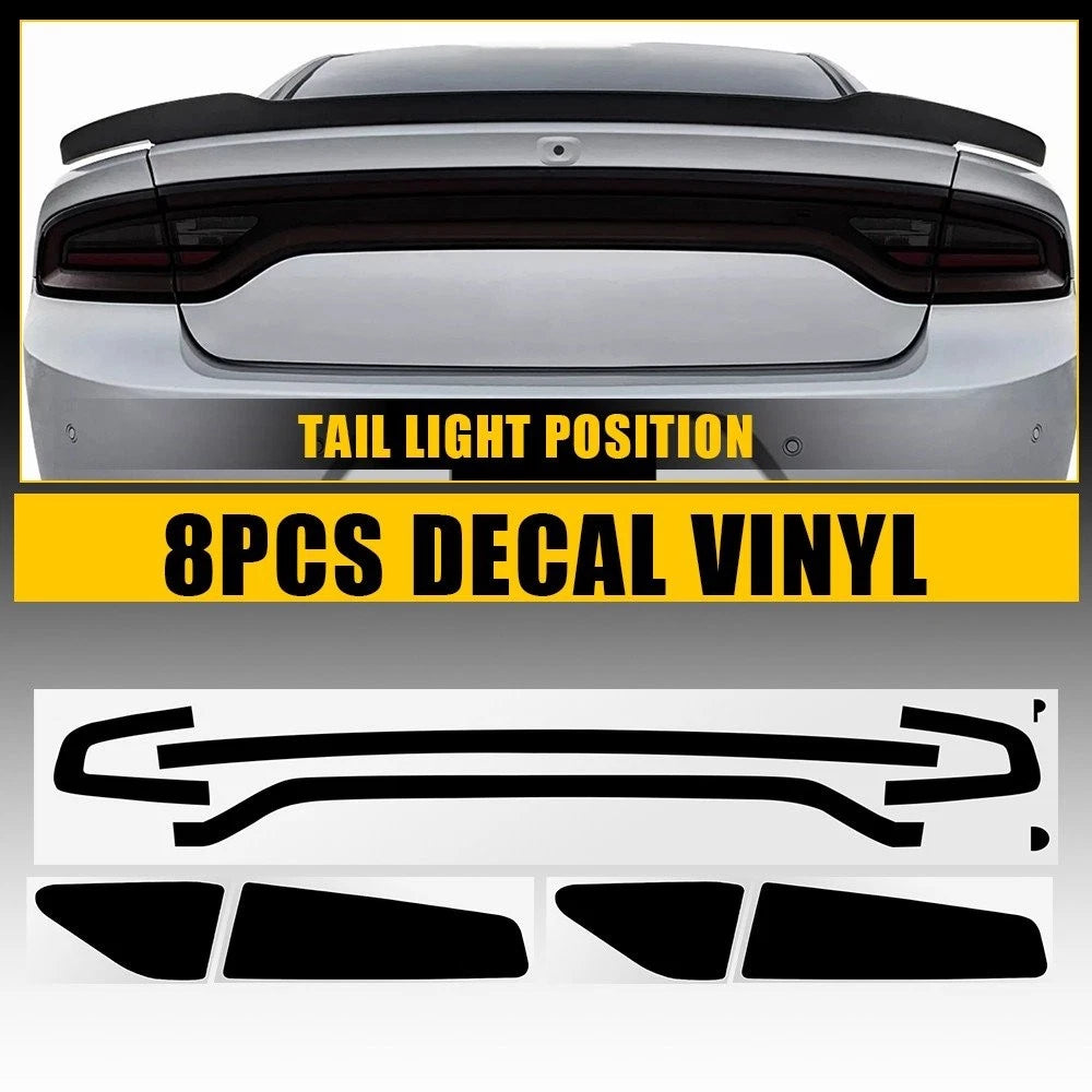 Smoke Tail Light PreCut Overlay Vinyl for Charger (2015–2023)