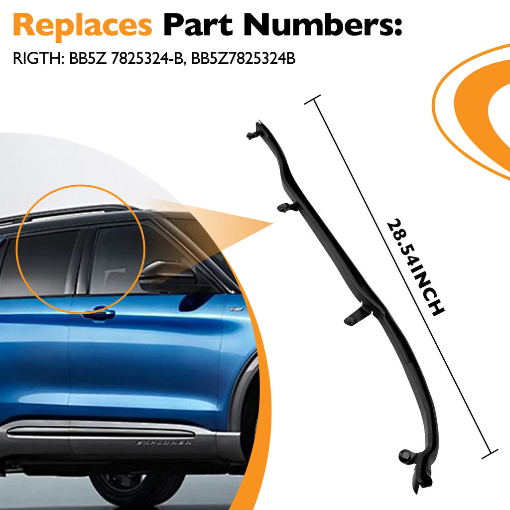 Rear Right Door Edge Weatherstrip Seal for Ford Explorer (2011-2019)