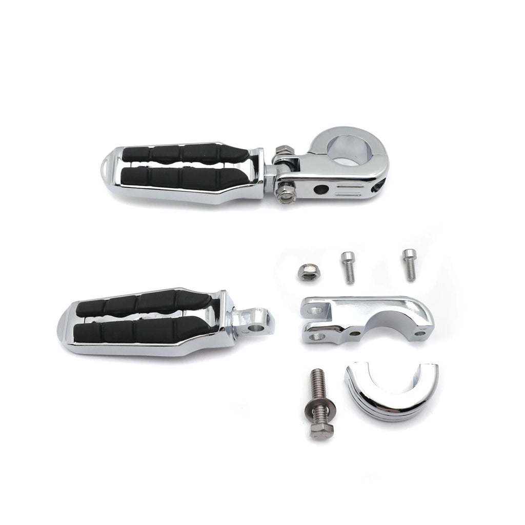 1 1/4" Highway Saddle Offset Mount P Clamp Foot Peg for Harley Sportster