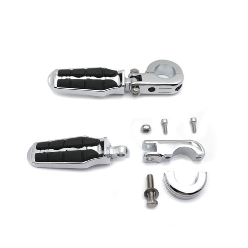 1 1/4" Highway Saddle Offset Mount P Clamp Foot Peg for Harley Sportster