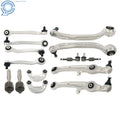 Set of 14 Upper Lower Control Arms Tie Rods for Bentley GT, GTC, Flying Spur (2004–2019)