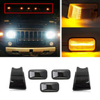5X Smoke Amber LED Cab Roof Running Light for Hummer H2 (2003–2009)