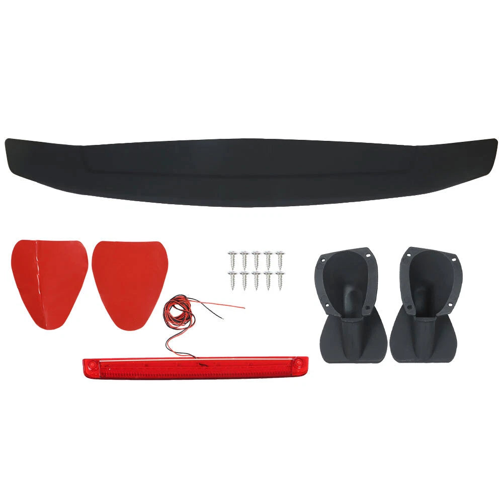Matte Black Trunk Spoiler Wing with LED Light for Universal Fit (52")