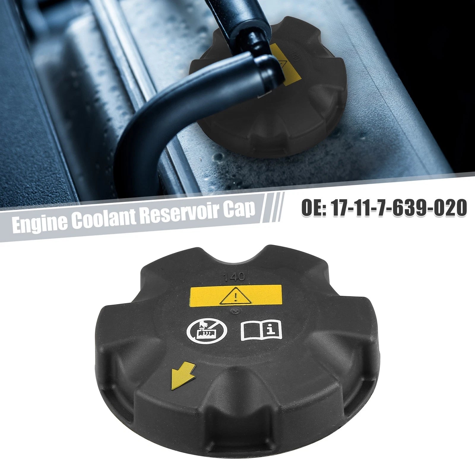 Engine Coolant Overflow Reservoir Cap for BMW E82 E84 (2007–2013) 718844983778