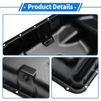1 Pc Engine Oil Pan No. 264410/11200RAAA00 for Honda CRV (2002–2006) Steel Black