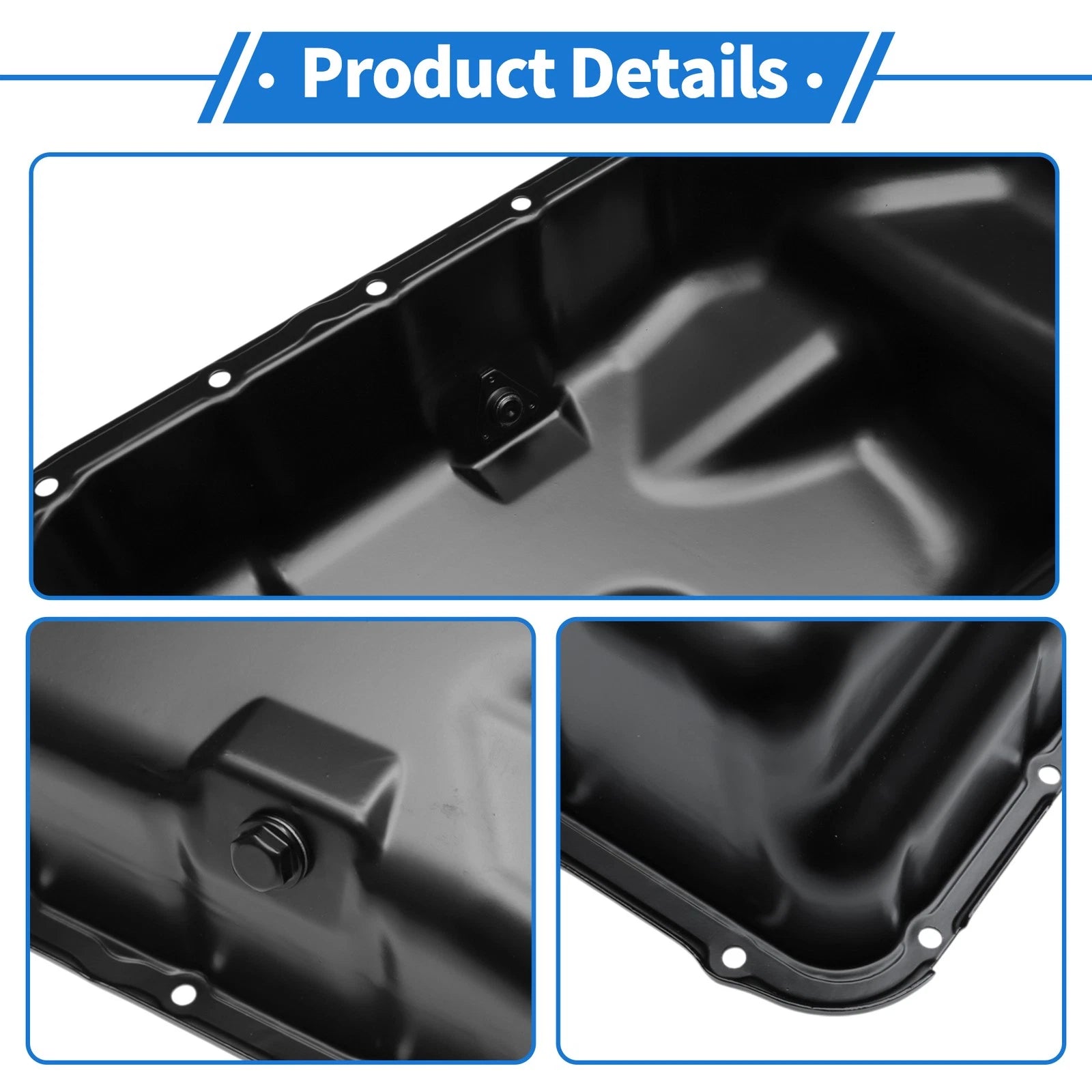 1 Pc Engine Oil Pan No. 264410/11200RAAA00 for Honda CRV (2002–2006) Steel Black