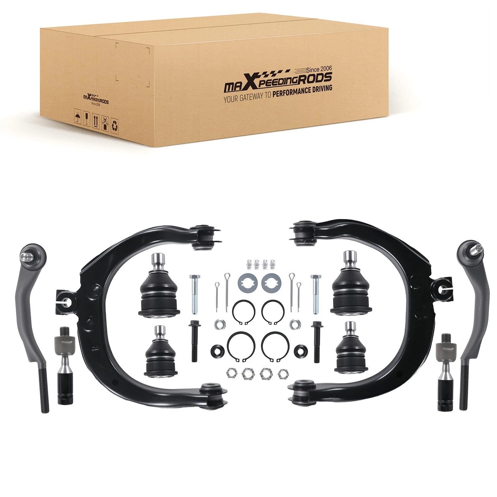 10x Front Upper Control Arms Lower Ball Joints for GMC Envoy 2002–2009