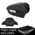 Matte Black King Trunk Backrest Pad for Harley Touring Road Glide (2014–2026)