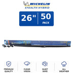 Set of 2 Michelin Stealth Hybrid Wiper Blades for All Vehicles (50-Pack)