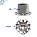 Set of 4 Chrome Rear Wheel Axle Covers for Semi Truck