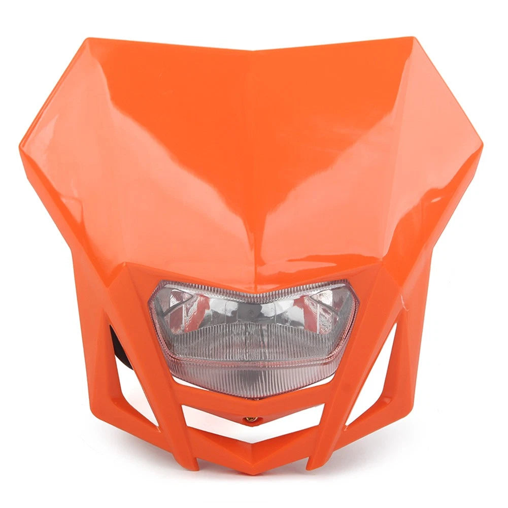 Front Headlight for Kawasaki KLX (2006–2023), Yamaha (2005–2023) - Orange