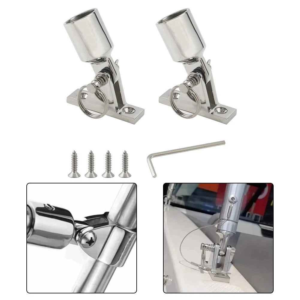 Sliding Cap Ring Seat 22/25MM Stainless Steel for Marine Sunshade