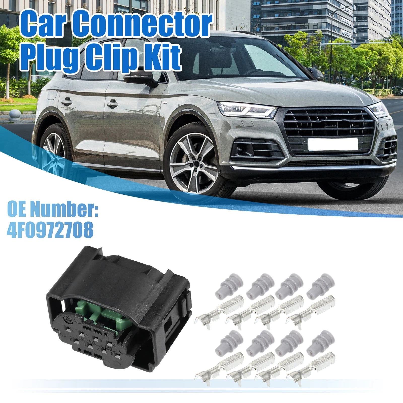Set of 1 Wiring Plug Sensor Connector Adapter for VW Audi (No. 4F0972708)