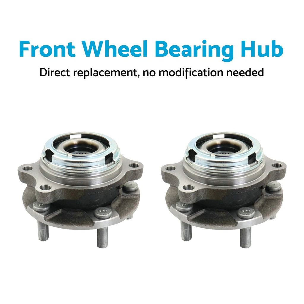 Front LH & RH Wheel Bearing Hub for Nissan Maxima J31 Murano Z50 (2003–2008)