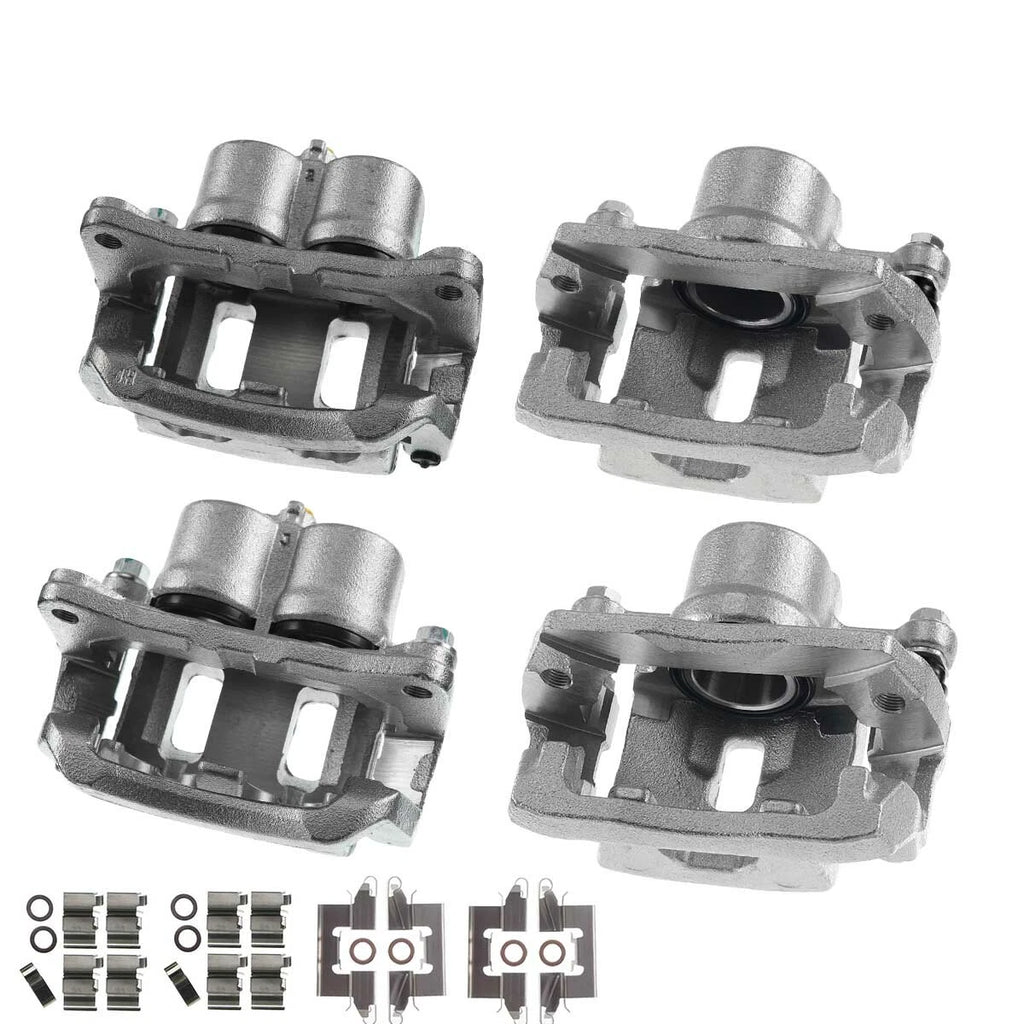 Set of 4 Brake Calipers with Bracket for Ford Edge (2007–2010)