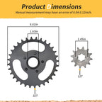 Gold Drive Chain & 12/32 Sprockets for Polaris RZR 170 (2017–2021)