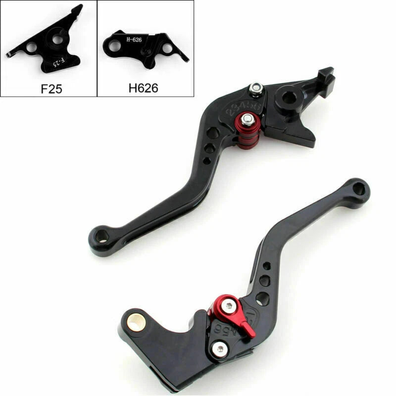 Short Brake Clutch Levers for Honda CBR500R (2013–2014) Black T9