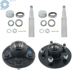 3500 lbs Axle #84 Spindle 5 on 4.5" Trailer Hub w/Bearing Kit (Square)