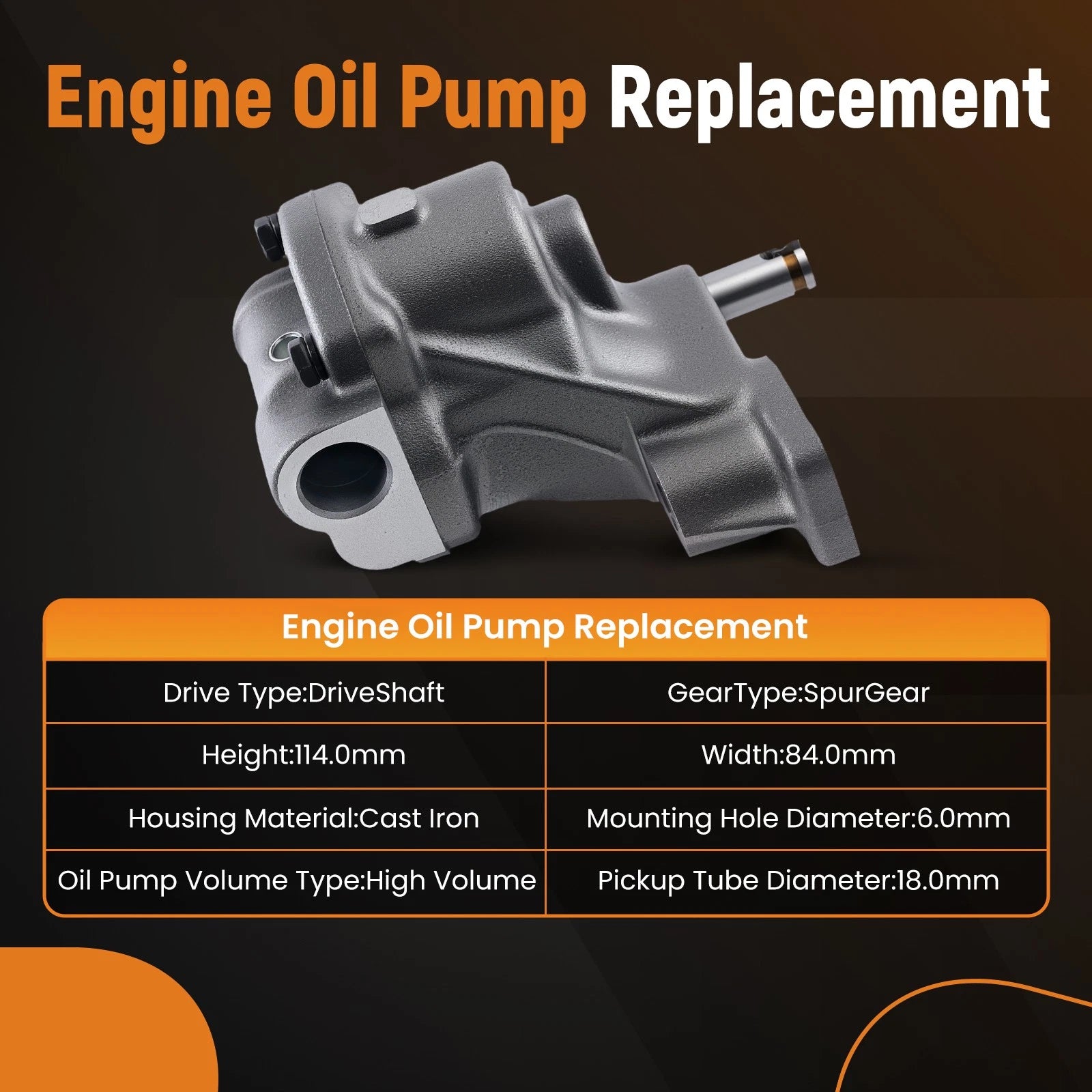 High Volume Oil Pump for Chevrolet Astro 4.3L (1986-2005)
