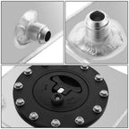 2.5 Gallon Aluminum Fuel Tank for Universal Applications (13" H x 8" W x 8" D)