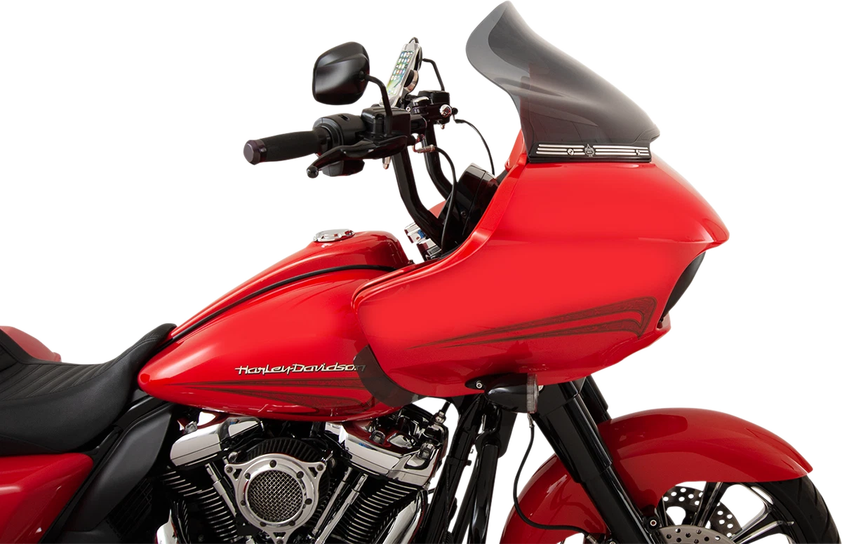 14" Dark Smoke Sport Flare Windshield for Harley Road Glide (2015–2023)