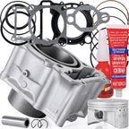Top End Kit Cylinder Piston Gasket for Yamaha Kodiak Grizzly 400 (2007–2008)