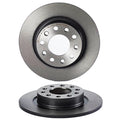 Set of 2 Rear Brake Disc Rotors 264mm Coated Brembo for Dodge Dart (2014–2016)