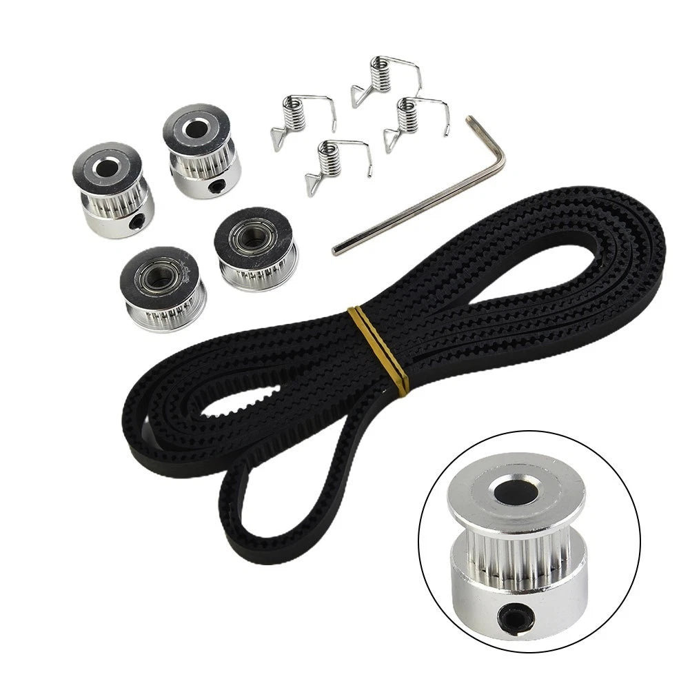 2X Rubber Timing Belt & Tensioning Idlers for Motor Drive Accessory Kit