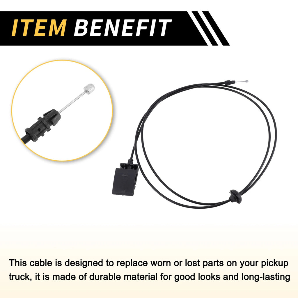Hood Latch Release Cable for Dodge Ram 1500 2500 3500 (2009–2018) No. 5160352AB