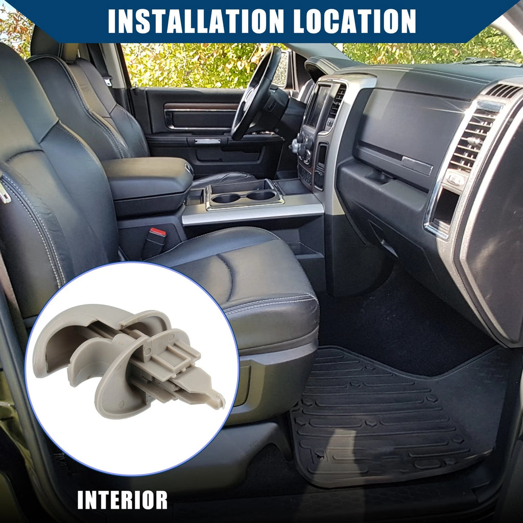 Coat Hook Clothes Hanger for Dodge RAM 1500 2500 (2002–2005) No.5HT25TL2AD Gray