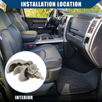 Coat Hook Clothes Hanger for Dodge RAM 1500 2500 (2002–2005) No.5HT25TL2AD Gray