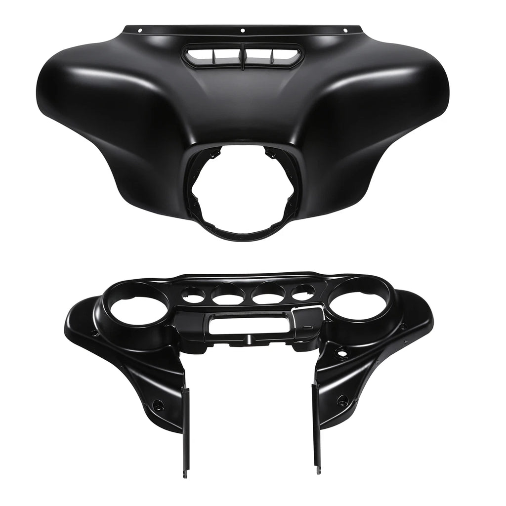 Batwing Inner Outer Fairing for Harley Touring Electra Glide (2014–2024) Black Denim