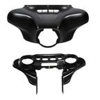 Batwing Inner Outer Fairing for Harley Touring Electra Glide (2014–2024) Black Denim