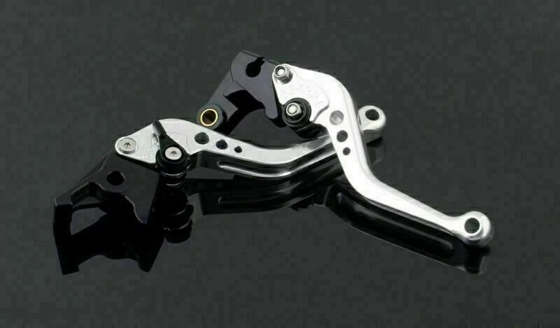 Short Brake Clutch Levers for Honda CBR929RR (2000–2001) Silver T9
