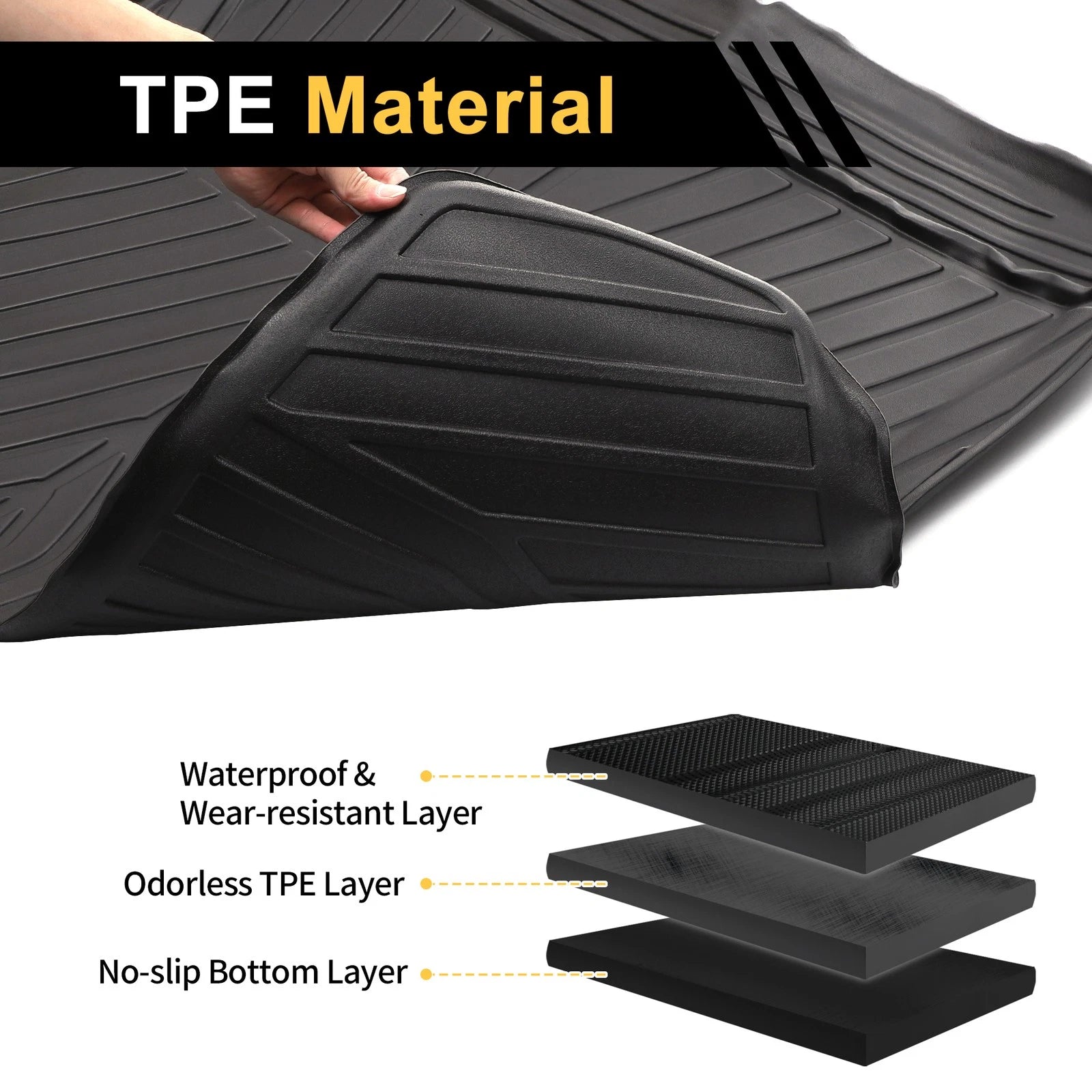 Cargo Liner Rear Trunk Mat for Honda Civic Sedan (2022–2024)
