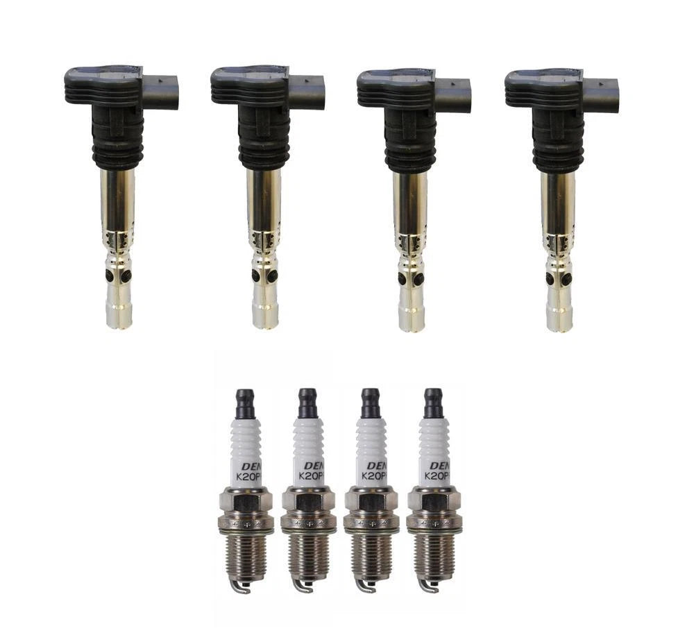 Set of 4 Denso Ignition Coils for U-Groove Conventional (Gap 0.044)