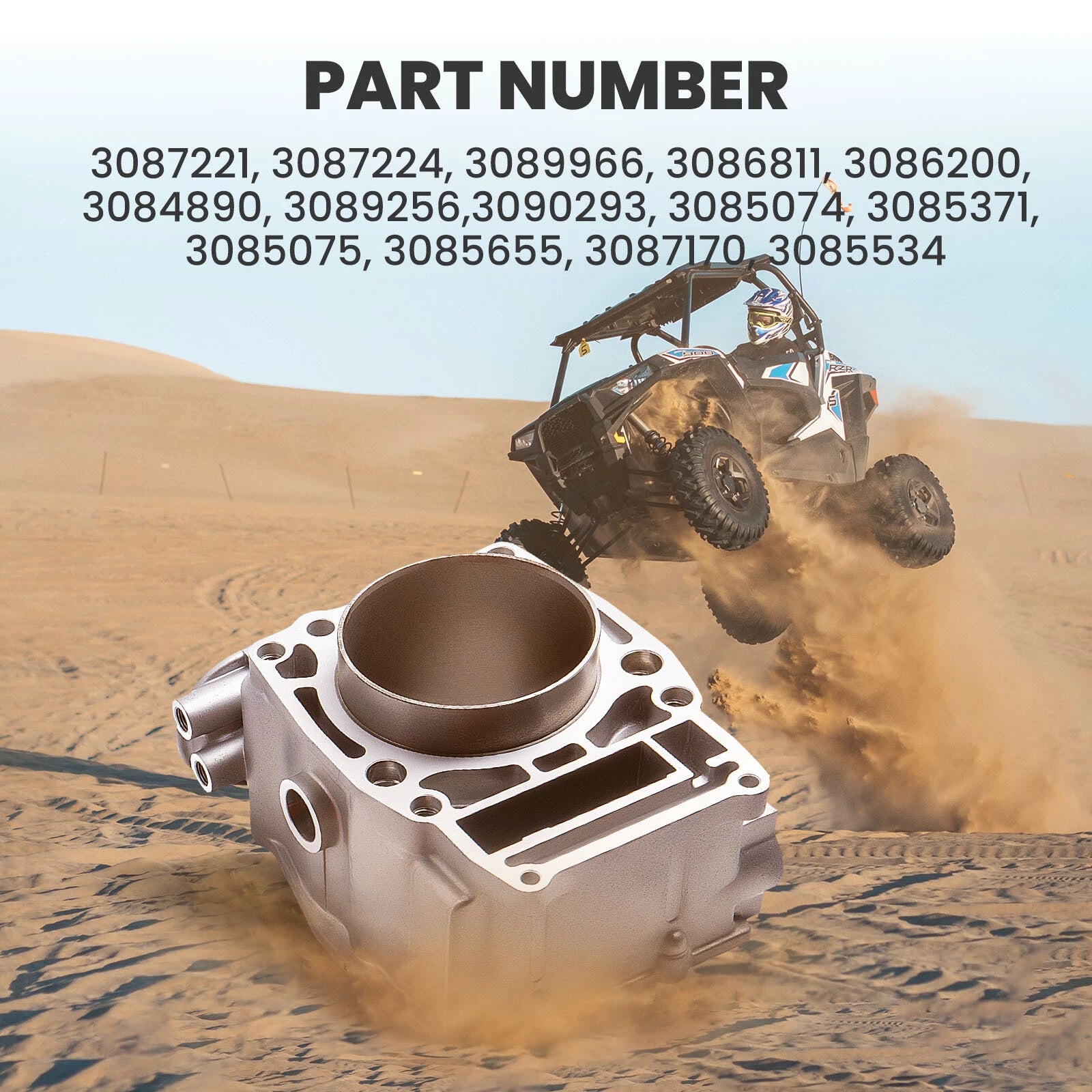 Cylinder Piston Top End Gasket Kit for Polaris Sportsman 500 (1996–2013)
