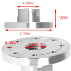 1" × 8 TPI Spindle Steel Face Plate for Woodworking Lathe