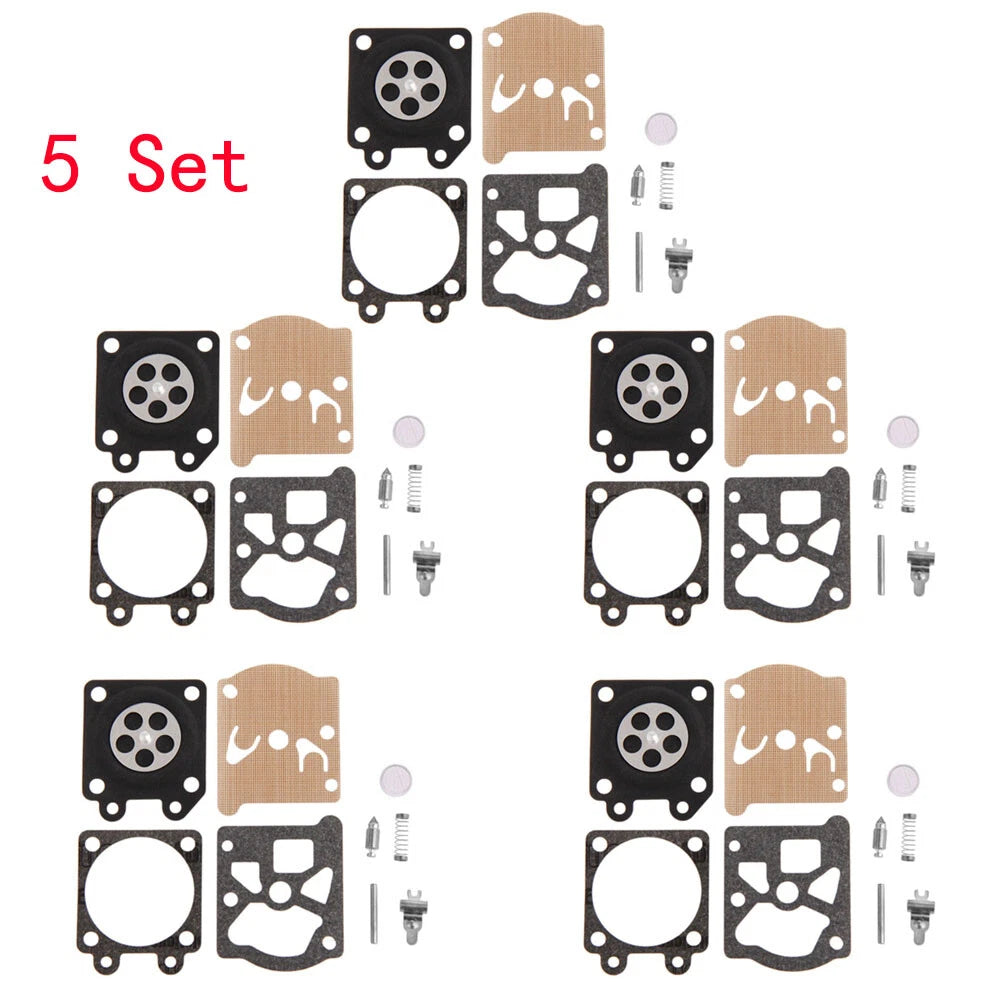 5X Carburetor Rebuild Kit Diaphragm Gasket for Chainsaw 4500 5200 5800