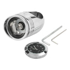 Chrome Handlebar Mount Clock for Harley Motorcycle (Fits 1 1/4")