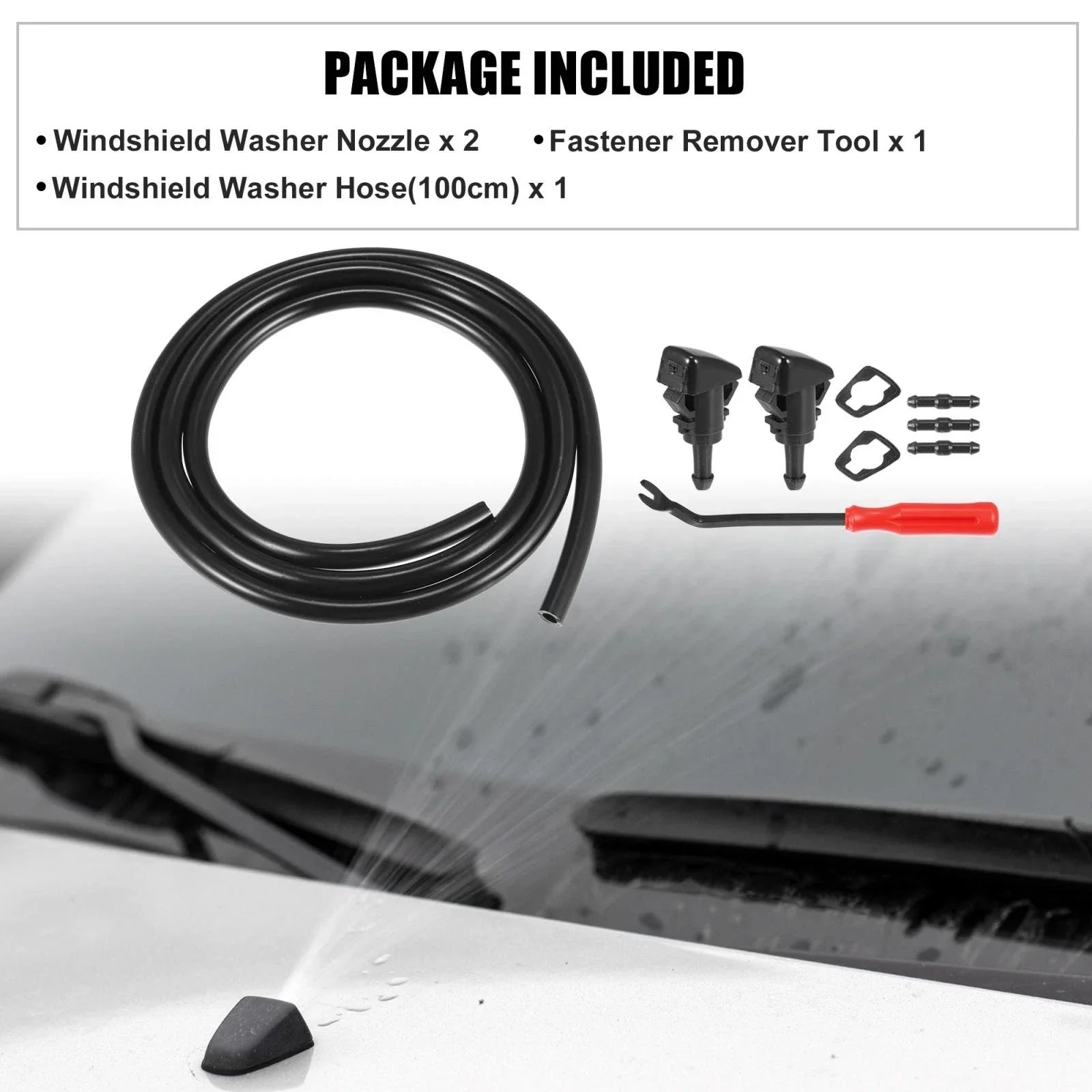 9 x Front Windshield Washer Nozzles for Dodge Caliber (2007-2012)