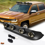 Set of 2 Off-Road Roof Mounted Fog Lights with Switch & Harness for Universal 4X4