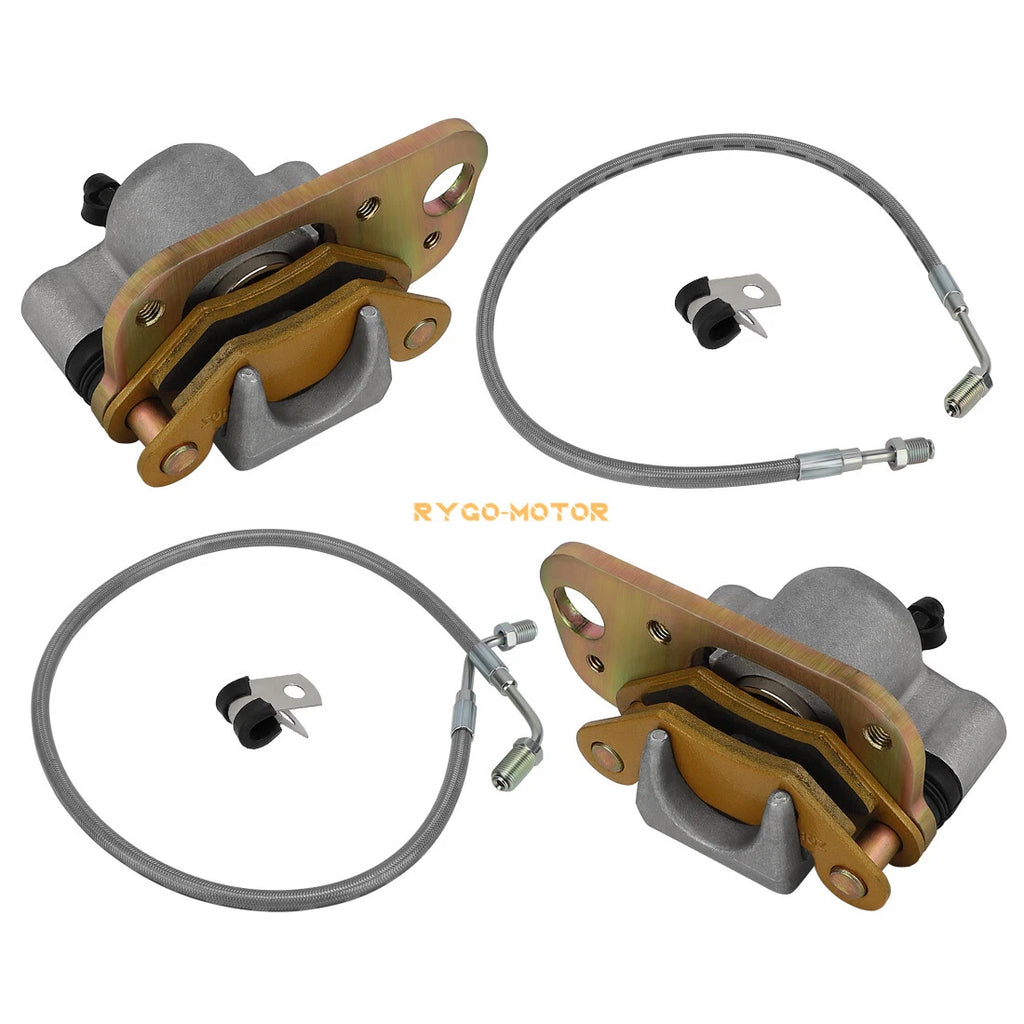 Front Brake Calipers & Hose Lines for Polaris Trail Blazer 250 400 (2001–2004)