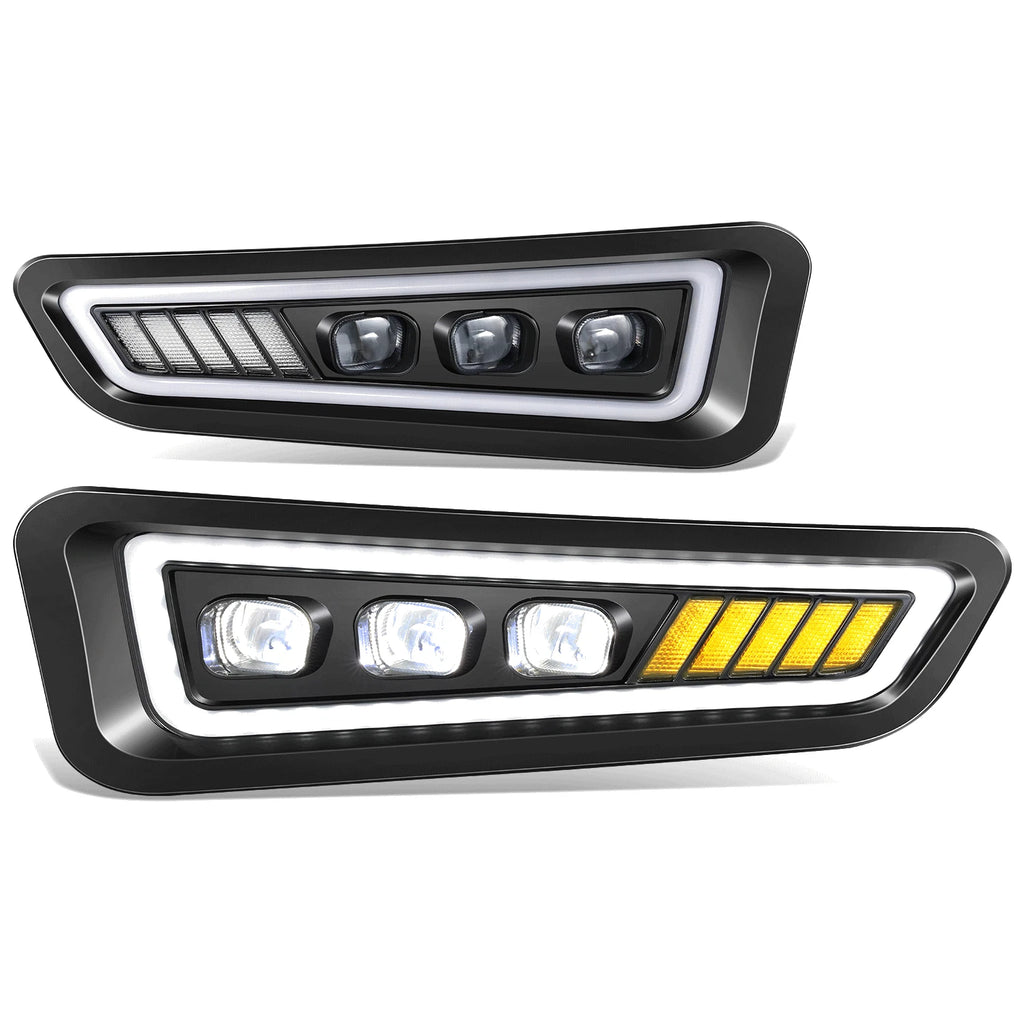 Sequential Tri-Projector LED Halo Fog Lights for F-150 Raptor (2017–2020)