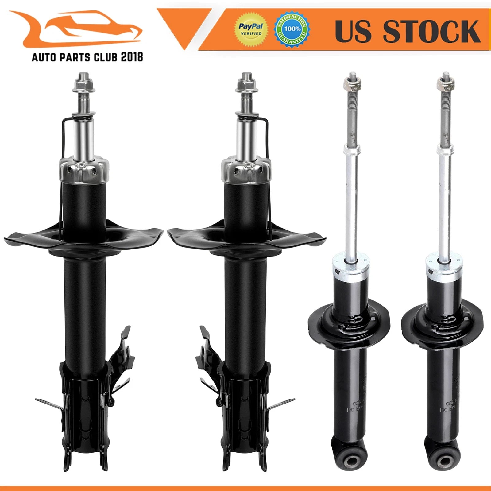 Set of 4 Front Struts Rear Shocks for Nissan Sentra (2002–2006)